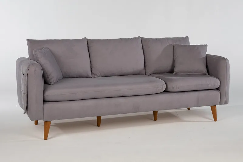 Espeut 3-seter Sofa - Grå - Møbler - Sofaer - Sofa 3 seter