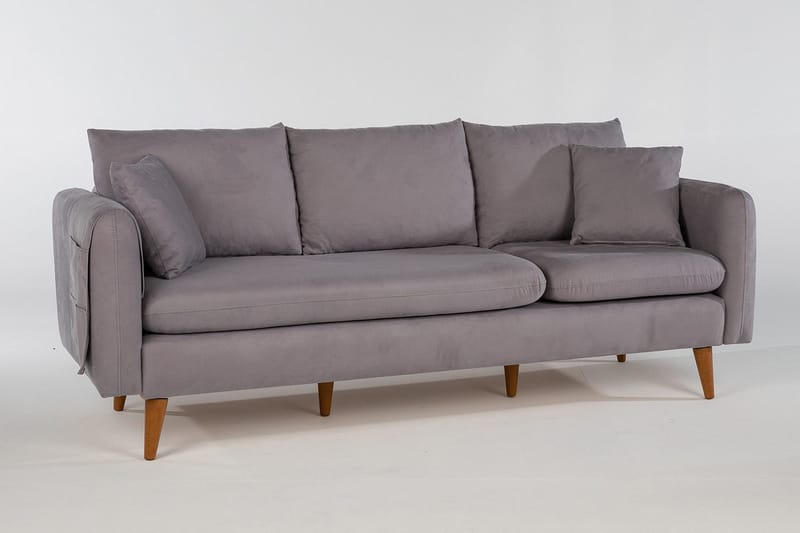 Espeut 3-seter Sofa - Grå - Møbler - Sofaer - Sofa 3 seter