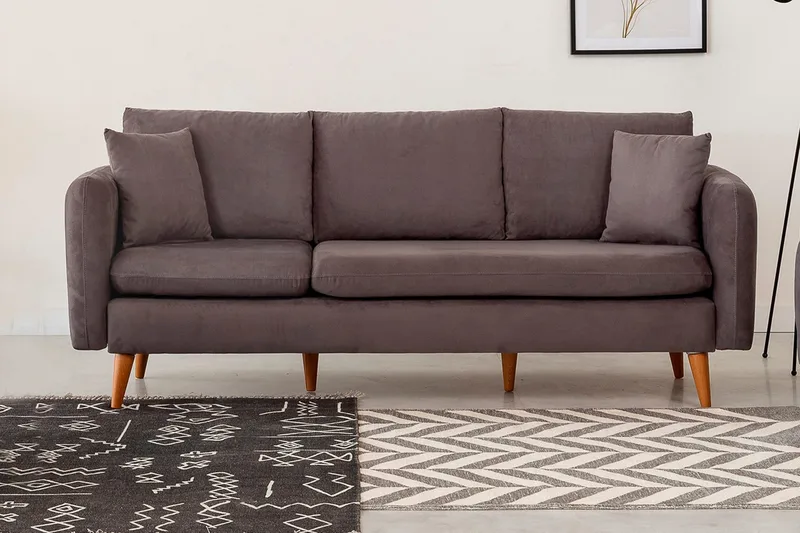 Espeut 3-seter Sofa - Grå - Møbler - Sofaer - Sofa 3 seter