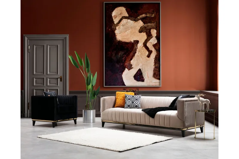 Esquimalt Sofa 3-seters, Beige