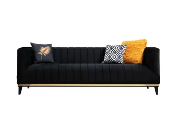 Esquimalt Sofa 3-seters - Svart - Møbler - Sofaer - Sofa 3 seter
