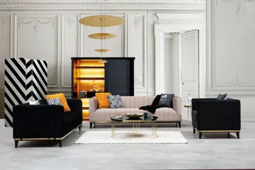 Esquimalt Sofa 3-seters - Svart - Møbler - Sofaer - Sofa 3 seter