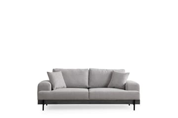 Eti 3-seter Sofa 98 cm i Stoff med Lave Armlener - Grå - Møbler - Sofaer - Sofa 3 seter