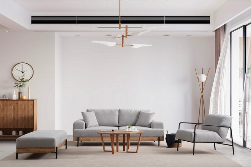 Eti Sofa 3-seter - Grå - Møbler - Sofaer - Sofa 3 seter