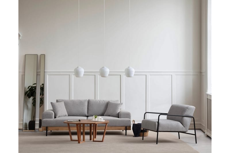 Eti Sofa 3-seter - Grå - Møbler - Sofaer - Sofa 3 seter