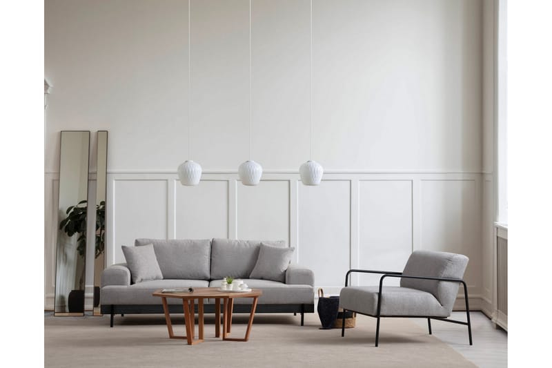 Eti Sofa 3-seter - Grå - Møbler - Sofaer - Sofa 3 seter