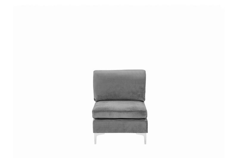 Evja 3-seters Sofa - Fløyel/Grå - Sofa 3 seter