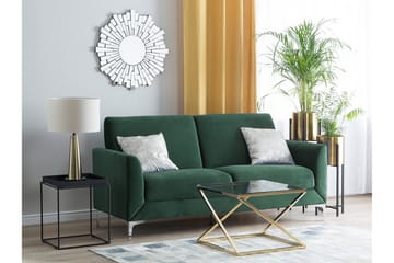 Fenes 3-seter Dyp Fløyelssofa - Grønn - Møbler - Sofaer - Sofa 3 seter