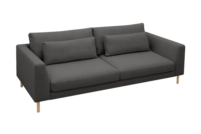Florenz 3-seters Stoffsofa - Mørkegrå - Møbler - Sofaer - Sofa 3 seter