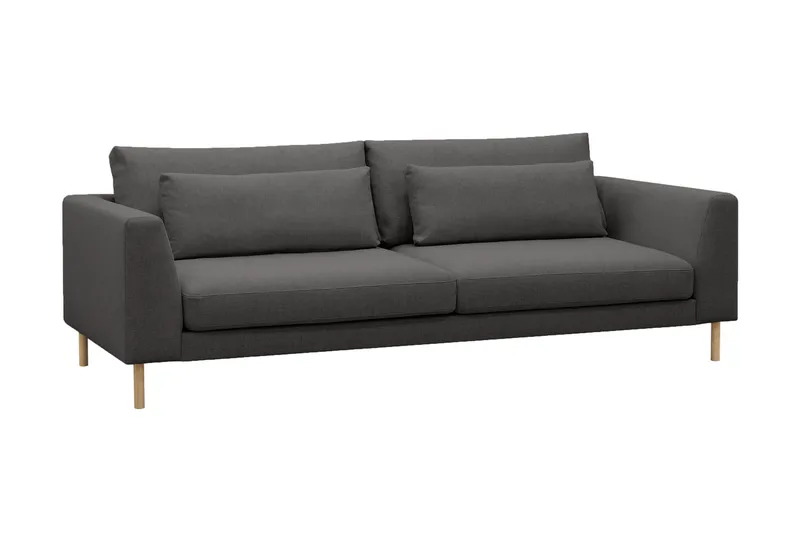 Florenz 3-seters Stoffsofa - Mørkegrå - Møbler - Sofaer - Sofa 3 seter