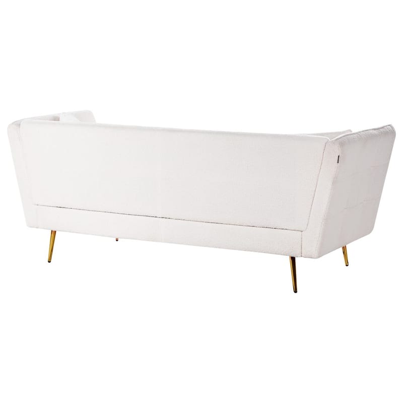 3-seters sofa Frederica - Hvit, gull/Bouclé - Møbler - Sofaer - Chesterfield sofaer