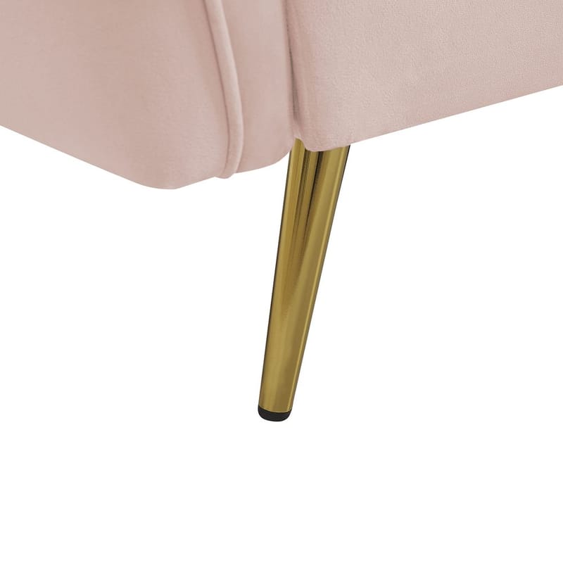 3-seters sofa Frederica - Rosa, Gull/Fløyel - Møbler - Sofaer - Chesterfield sofaer