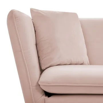 3-seters sofa Frederica - Rosa, Gull/Fløyel - Møbler - Sofaer - Chesterfield sofaer