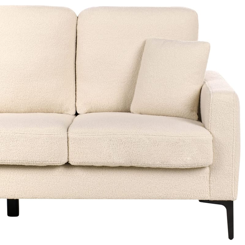 3-seters sofa Gavle - Beige, svart/Bouclé - Møbler - Sofaer - Sofa 3 seter