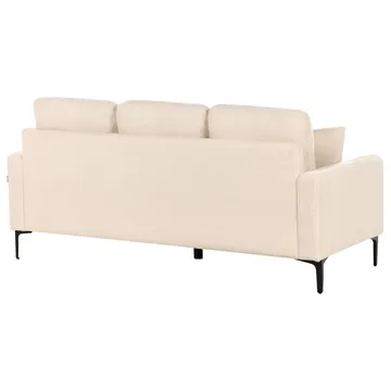 3-seters sofa Gavle - Beige, svart/Bouclé - Møbler - Sofaer - Sofa 3 seter