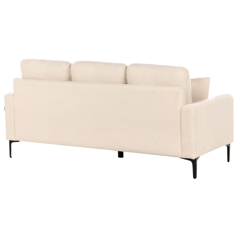 3-seters sofa Gavle - Beige, svart/Bouclé - Møbler - Sofaer - Sofa 3 seter