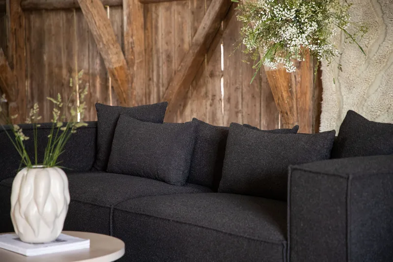 Gillholmen Sofa 3-seter - Svart/Mørkegrå - Møbler - Sofaer - Sofa 3 seter