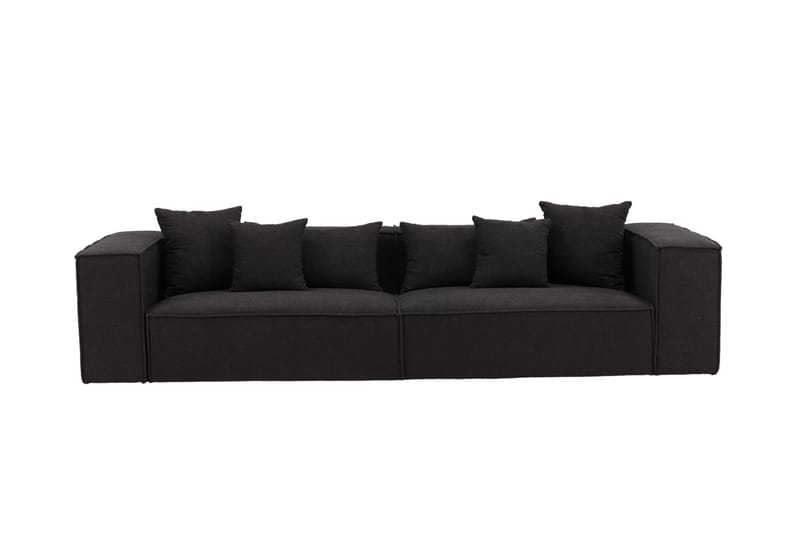 Gillholmen Sofa 3-seter, Svart/Mørkegrå