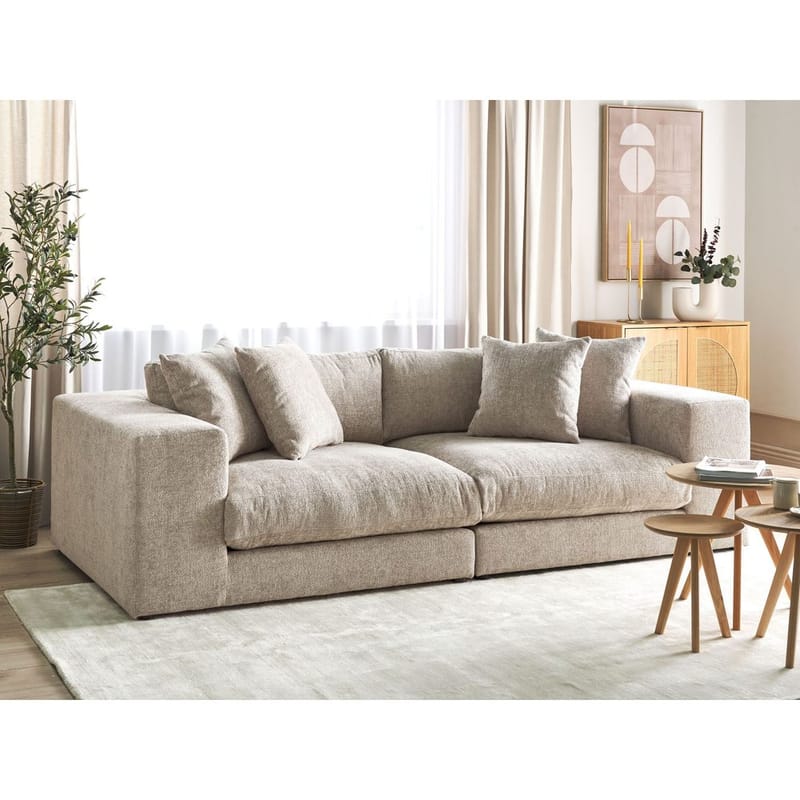 3-seters sofa Glorvika Ii - Beige - Møbler - Sofaer - Sofa 3 seter