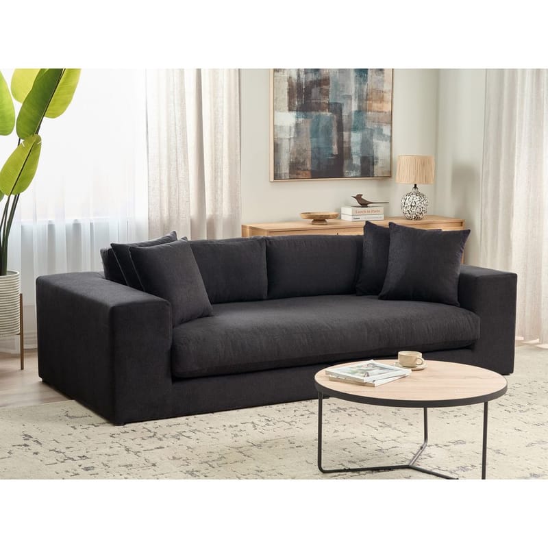 3-seters sofa Glorvika - Svart - Møbler - Sofaer - Sofa 3 seter