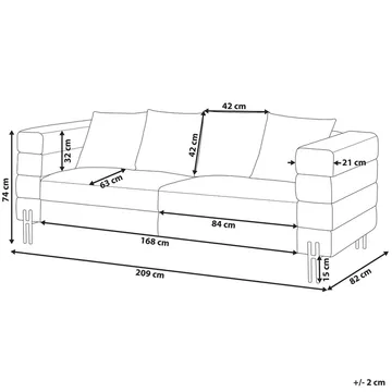 3-seters sofa Granna - Brun - Møbler - Sofaer - Skinnsofaer