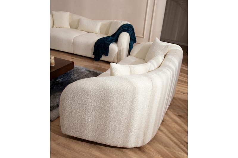 Hungirr Sofa 3-seters - Beige|Bouclé - Møbler - Sofaer - Sofa 3 seter