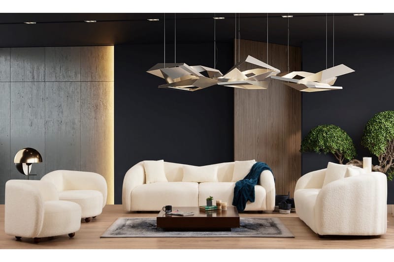 Hungirr Sofa 3-seters - Beige|Bouclé - Møbler - Sofaer - Sofa 3 seter