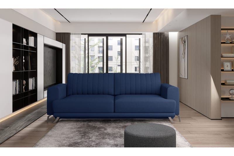 Jalissia 3-seters Sofa - Blå - Møbler - Sofaer - Sofa 3 seter