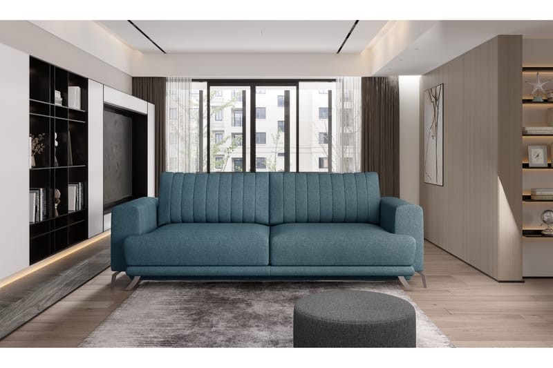 Jalissia 3-seters Sofa - Lyseblå - Møbler - Sofaer - Sofa 3 seter