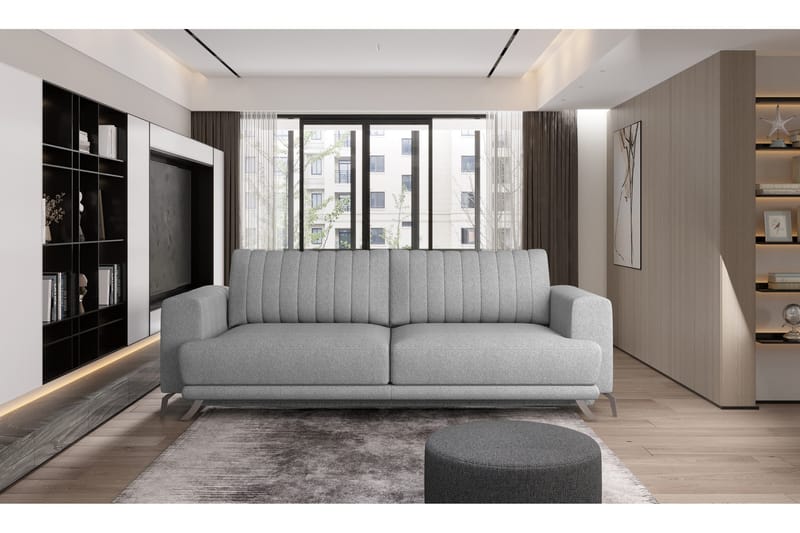 Jalissia 3-seters Sofa - Lysegrå - Møbler - Sofaer - Sofa 3 seter