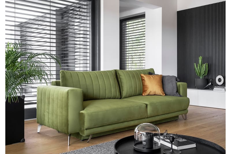Jalissia 3-seters Sofa - LyseGrønn - Møbler - Sofaer - Sofa 3 seter