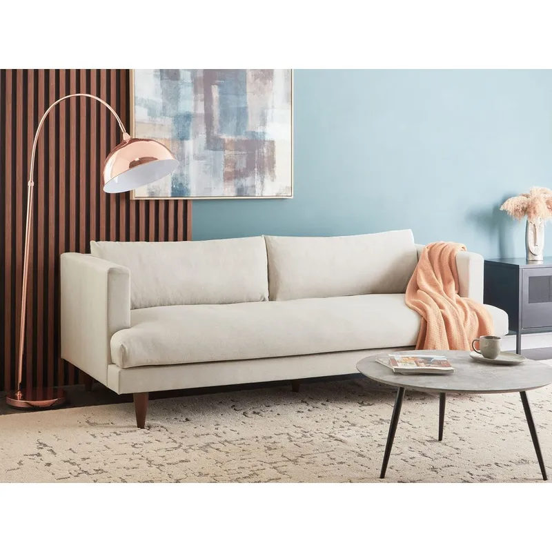 3-seters sofa Jarpen - Beige, mørkt tre - Møbler - Sofaer - Sofa 3 seter