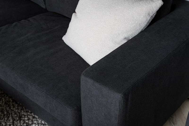Johana 3-seter Fløyelssofa - Svart - Møbler - Sofaer - Sofa 3 seter
