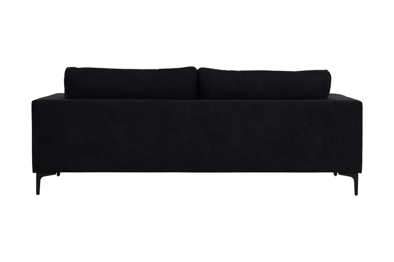 Johana 3-seter Fløyelssofa - Svart - Møbler - Sofaer - Sofa 3 seter