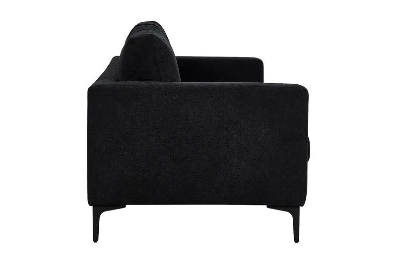 Johana 3-seter Fløyelssofa - Svart - Møbler - Sofaer - Sofa 3 seter