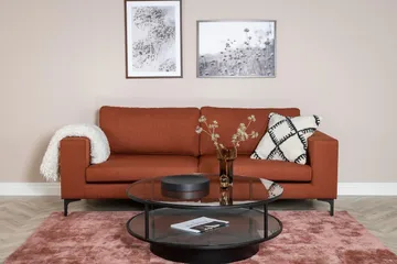 Johana 3-seter Sofa - Rød - Møbler - Sofaer - Sofa 3 seter