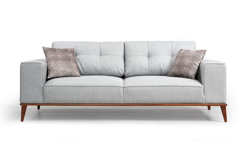 Jonnesha 3-Seter Sofa - Grå - Møbler - Sofaer - Sofa 3 seter