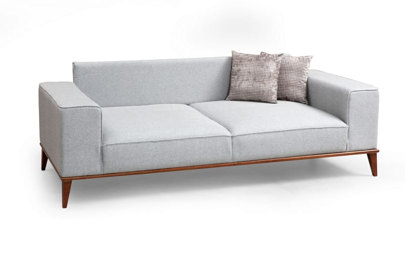 Jonnesha 3-Seter Sofa - Grå - Møbler - Sofaer - Sofa 3 seter