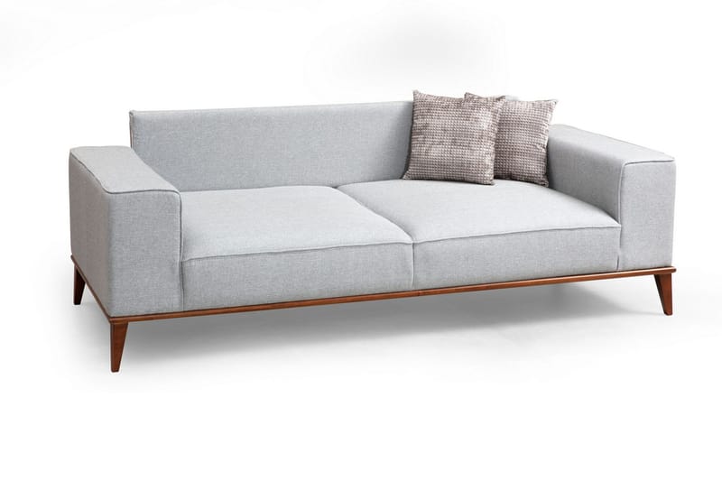 Jonnesha 3-Seter Sofa - Grå - Møbler - Sofaer - Sofa 3 seter