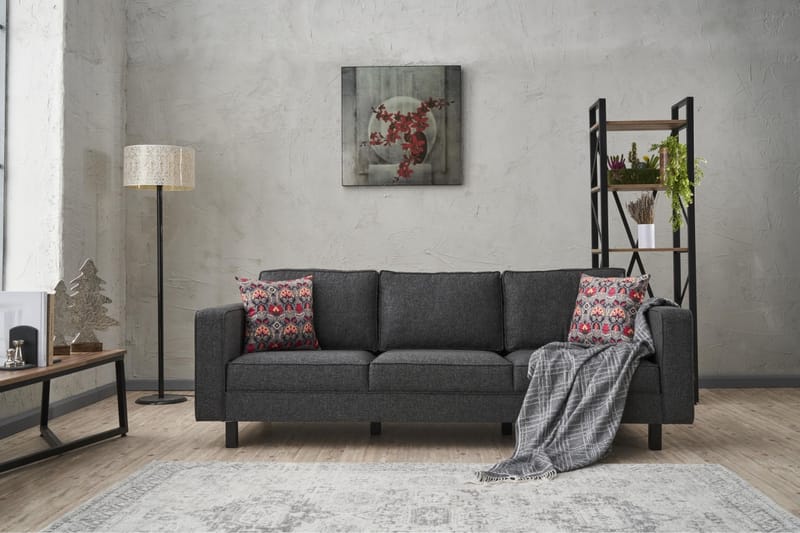 Kaletea Sofa 3-seters - Antrasitt - Møbler - Sofaer - Sofa 3 seter