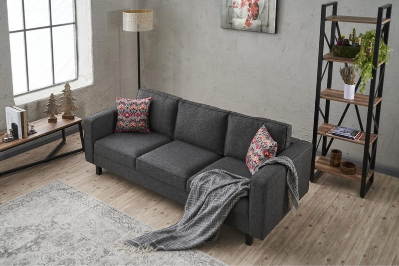 Kaletea Sofa 3-seters - Antrasitt - Møbler - Sofaer - Sofa 3 seter