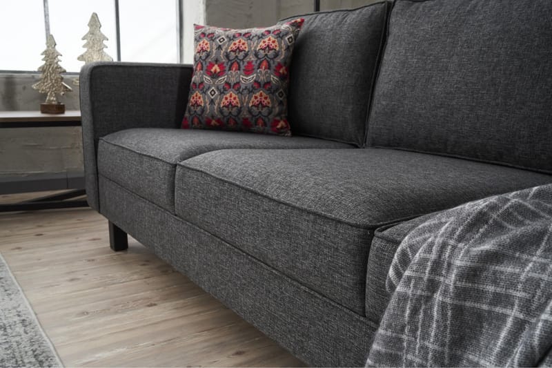 Kaletea Sofa 3-seters - Antrasitt - Møbler - Sofaer - Sofa 3 seter