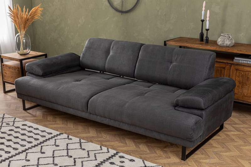 Kitimat Sofa 3-seters - Antrasitt - Møbler - Sofaer - Sofa 3 seter