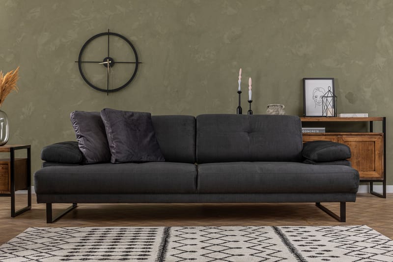 Kitimat Sofa 3-seters - Antrasitt - Møbler - Sofaer - Sofa 3 seter