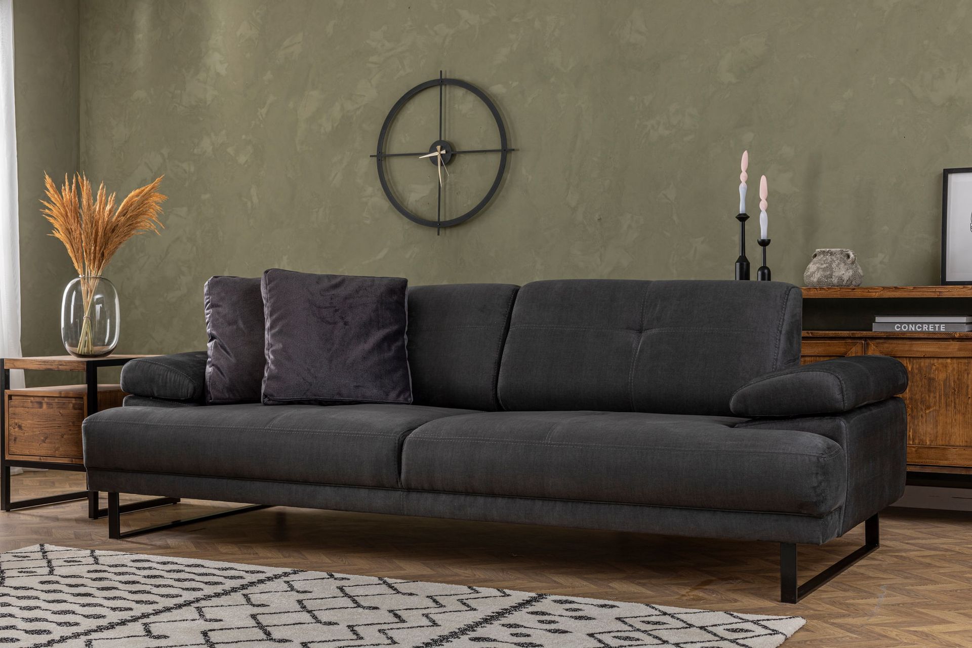 Kitimat Sofa 3-seters - Antrasitt - Møbler - Sofaer - Sofa 3 seter
