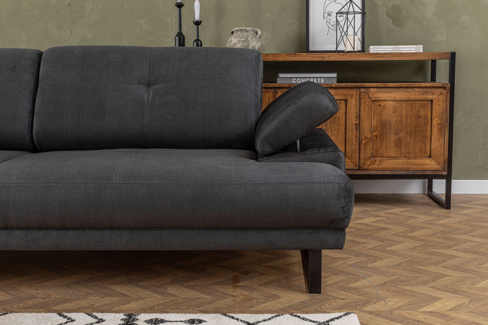 Kitimat Sofa 3-seters - Antrasitt - Møbler - Sofaer - Sofa 3 seter