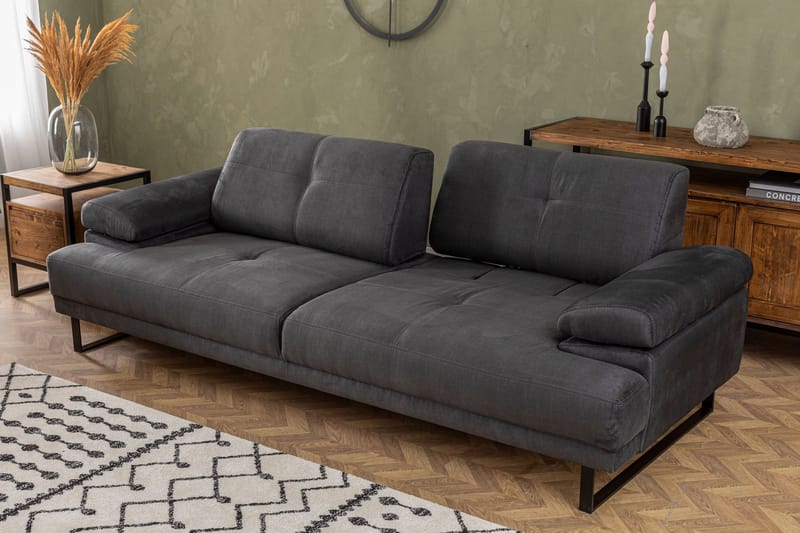 Kitimat Sofa 3-seters - Antrasitt - Møbler - Sofaer - Sofa 3 seter