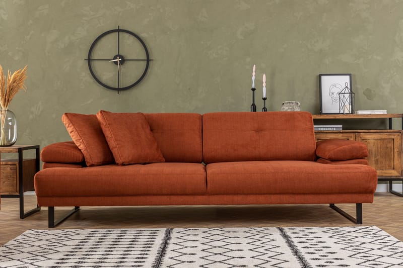 Kitimat Sofa 3-seters - Oransje - Møbler - Sofaer - Sofa 3 seter