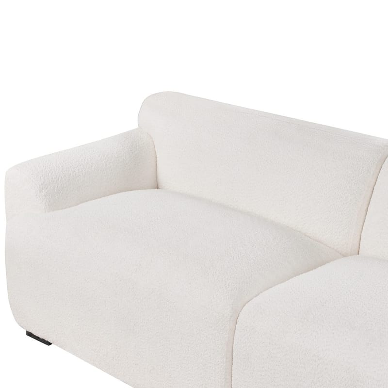 3-seters sofa Korio - Hvit, Svart - Møbler - Sofaer - Sofa 3 seter