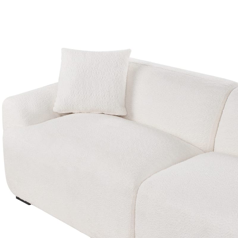 3-seters sofa Korio - Hvit, Svart - Møbler - Sofaer - Sofa 3 seter
